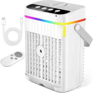 Portable Air Conditioners, 1250ml Mini Air Conditioner Portable, 120 °   Oscillating Evaporative Air Cooler Fan with 3 Speeds & 1-3H Timer, Aire Acondicionado Portatil for Bedroom Room Office