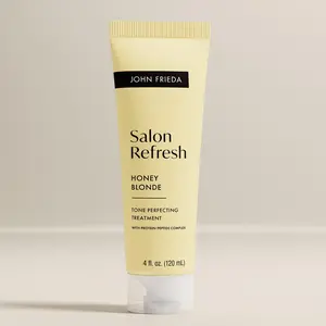 John Frieda Salon Blonde Honey Tone Perfecting Treatment with Protein-Peptide Complex, Hair Toner, Toner for Blonde Hair 4 fl oz