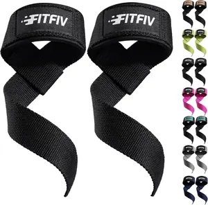King Estore Lifting Straps for Weightlifting, Gym Power Workouts Lifting Wrist Straps Padded Cotton Men Women Support Lifters Hard Pull Exercise Straps