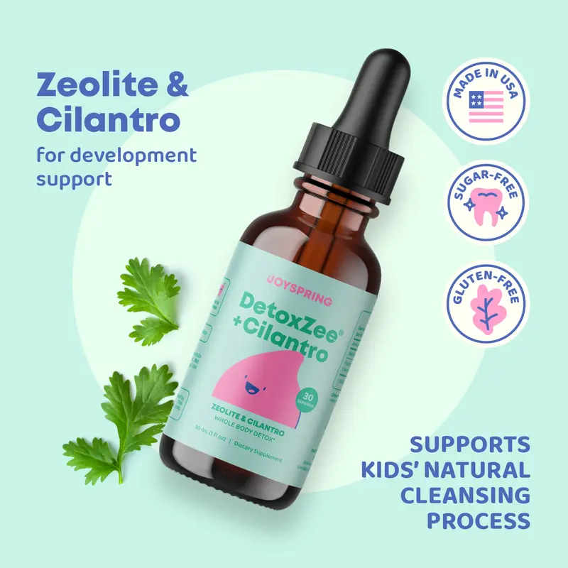JoySpring DetoxZee Cilantro Drops – Natural Herbal Blend with Zeolite & Cilantro