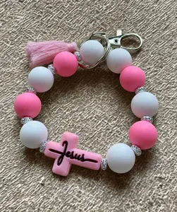 Silicone Beaded Keychain