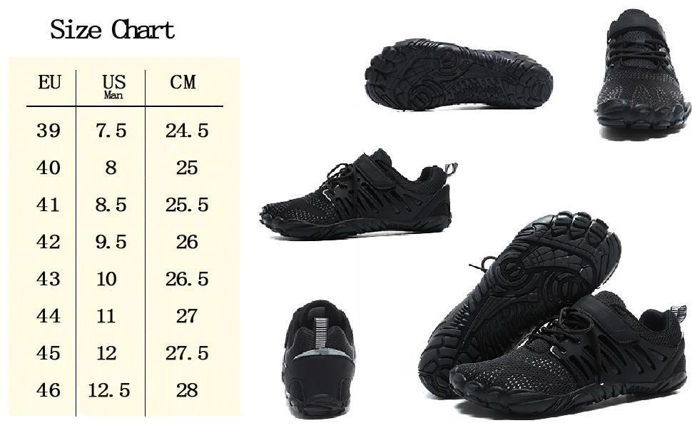 Men Barefoot Shoes Toe Minimalist Shoes Water Fitness Shoes Quick Dry Outdoor Shoes