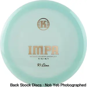 Kastaplast K1 Impa Distance Driver with First Run Mint Green Disc Stamp [Back Stock Inventory - Disc and Stamp Color WILL VARY]