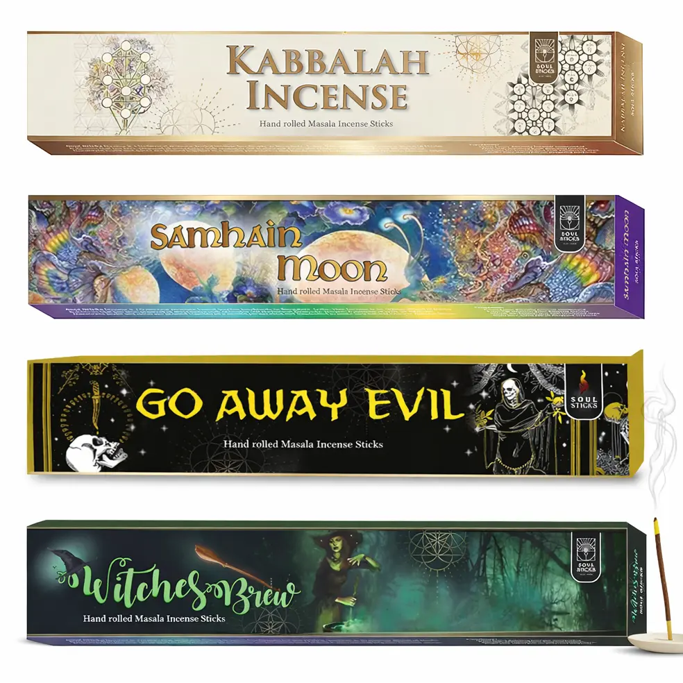 Soul Sticks, Mystic Series Masala Incense Sticks Variety Pack