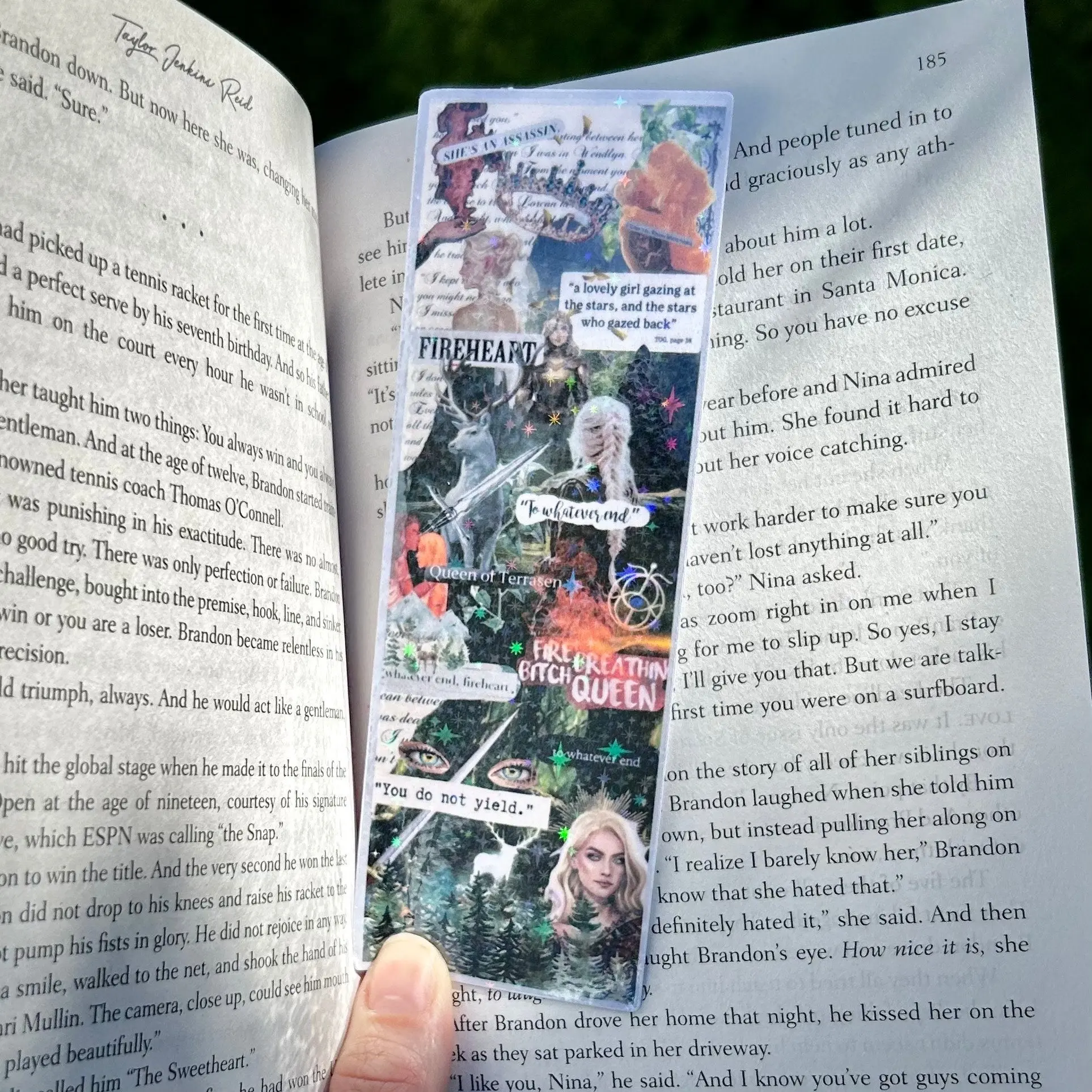 Throne of Glass Aelin Galathynius Collage Bookmark