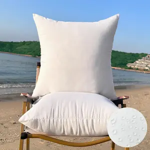 22 x 22 Pillow Insert Large Throw Pillow Inserts Pack of 2 Resistant Furniture Pillows Decorative Porch Couch Pillows Square Sofa Pillow, White