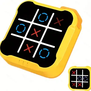 [Educational Tic-Tac-Toe Game] Creative Educational Tic-Tac-Toe Game Machine for Kids |     Portable Outdoor Interactive Toy, Nine-Square Challenge, Fun Logic & Strategy Planning Skills Tool
