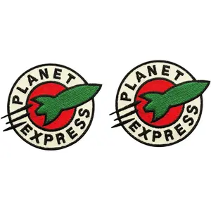 Futurama Planet Express Patch [2PC Bundle -Iron on sew on - PX2]