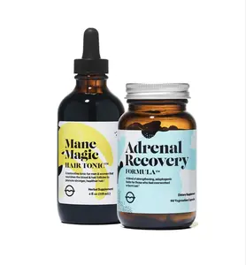 Hair Resilience Duo - Adrenal Recovery & Mane Magic Haircare Daily Herbal Formula for Strong Resilient Hair Support