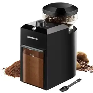 Automatic Burr Mill Coffee Grinder Electric Coffee Bean Grinding With 28 Adjustable Gears for Espresso French Press Drip Coffee