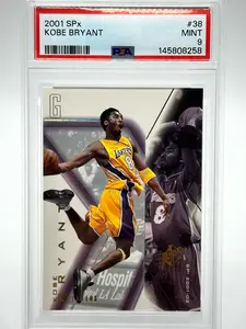 Kobe Bryant 2001-02 Upper Deck SPx #38 | PSA 9 MINT | Los Angeles Lakers Three-Peat Era | Graded Slab Cert 145808258