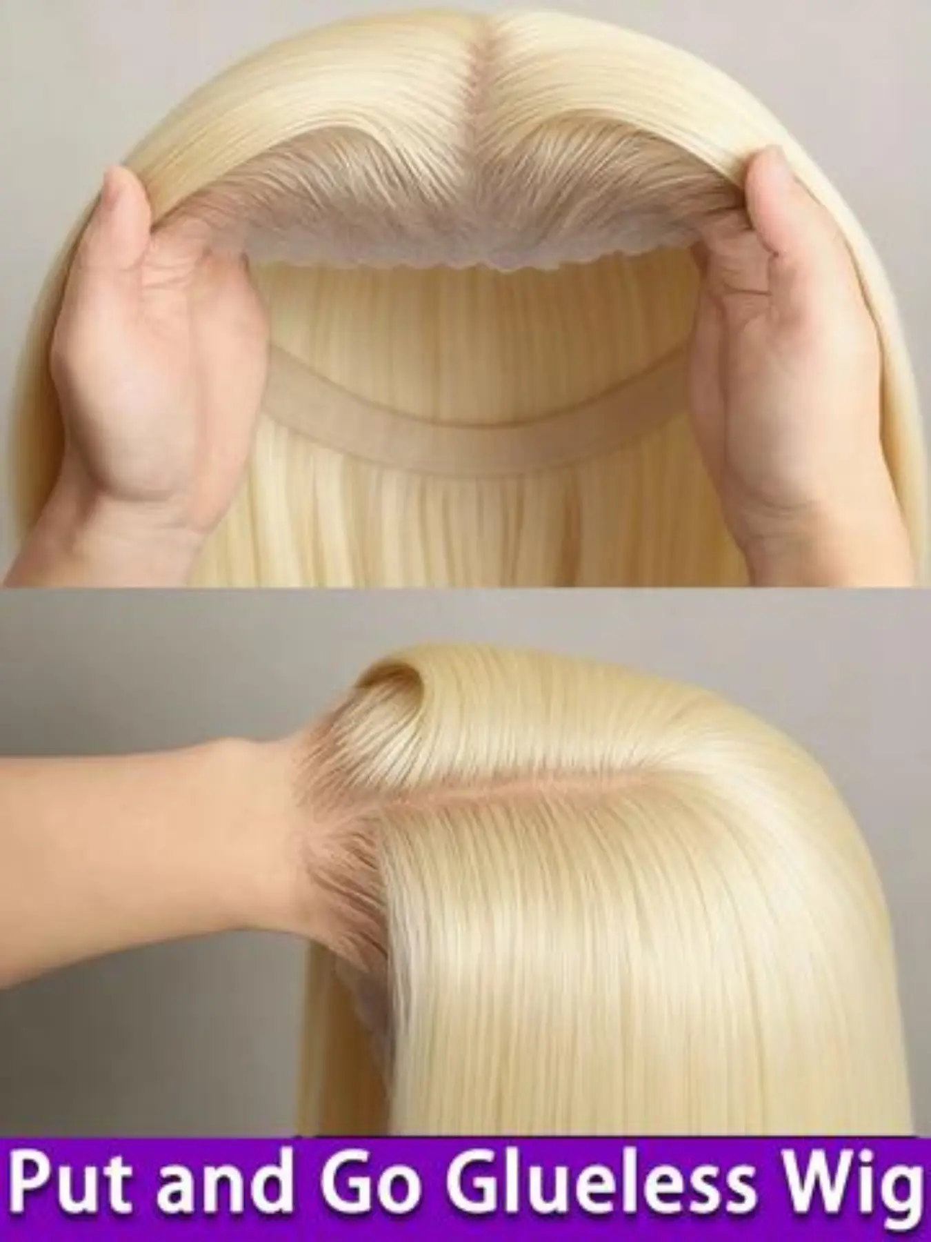 613 Blonde Straight Lace Front Wig Human Hair 4x4 Pre Plucked 180% Density Lace Closure Human Hair Wig for Women HD Pre Cut Lace Front Wig Straight 4x4 Glueless Frontal Wigs