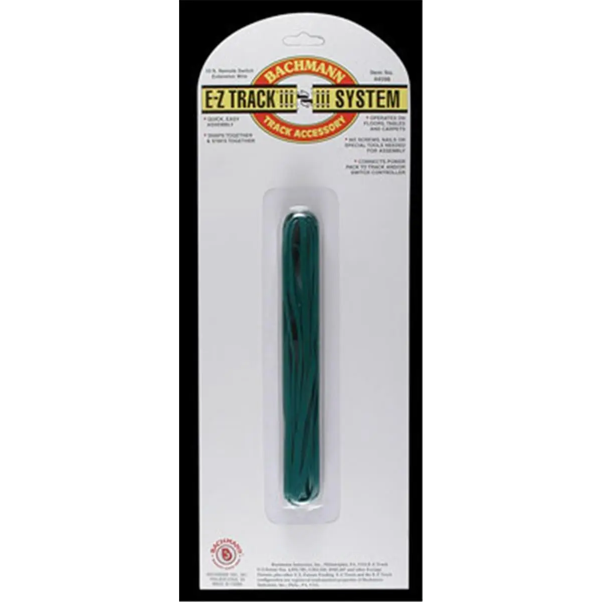 Bachmann Ho Scale Switch Extension Wire - 10 ft Ho 1:87 Track System Accessory, Connects Power Pack for Remote-Controlled Model Train Toys