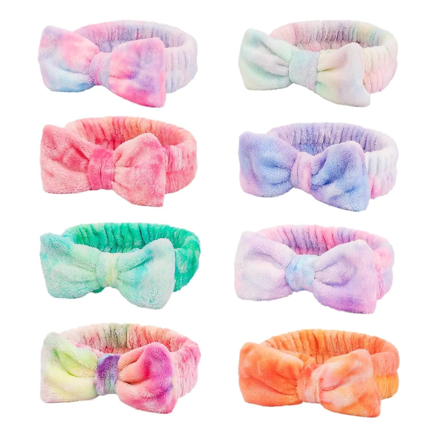 HBB9 Spa Headbands for Girls, Skincare Headband Kids,Headband for Washing Face, Makeup Headbands,Sleepover Party Headband for Teens,8pcs