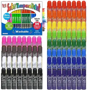 Kwik Stix Paint Sticks, Class Pack Set of 96 Classic Colors