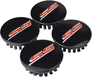 (Set of 4) 68mm (2.67") SS Wheel Center Caps Compatible with 2016–2025 Chevrolet Camaro – Hub Cap Covers Emblem Badge Trim, Replacement for 19351758