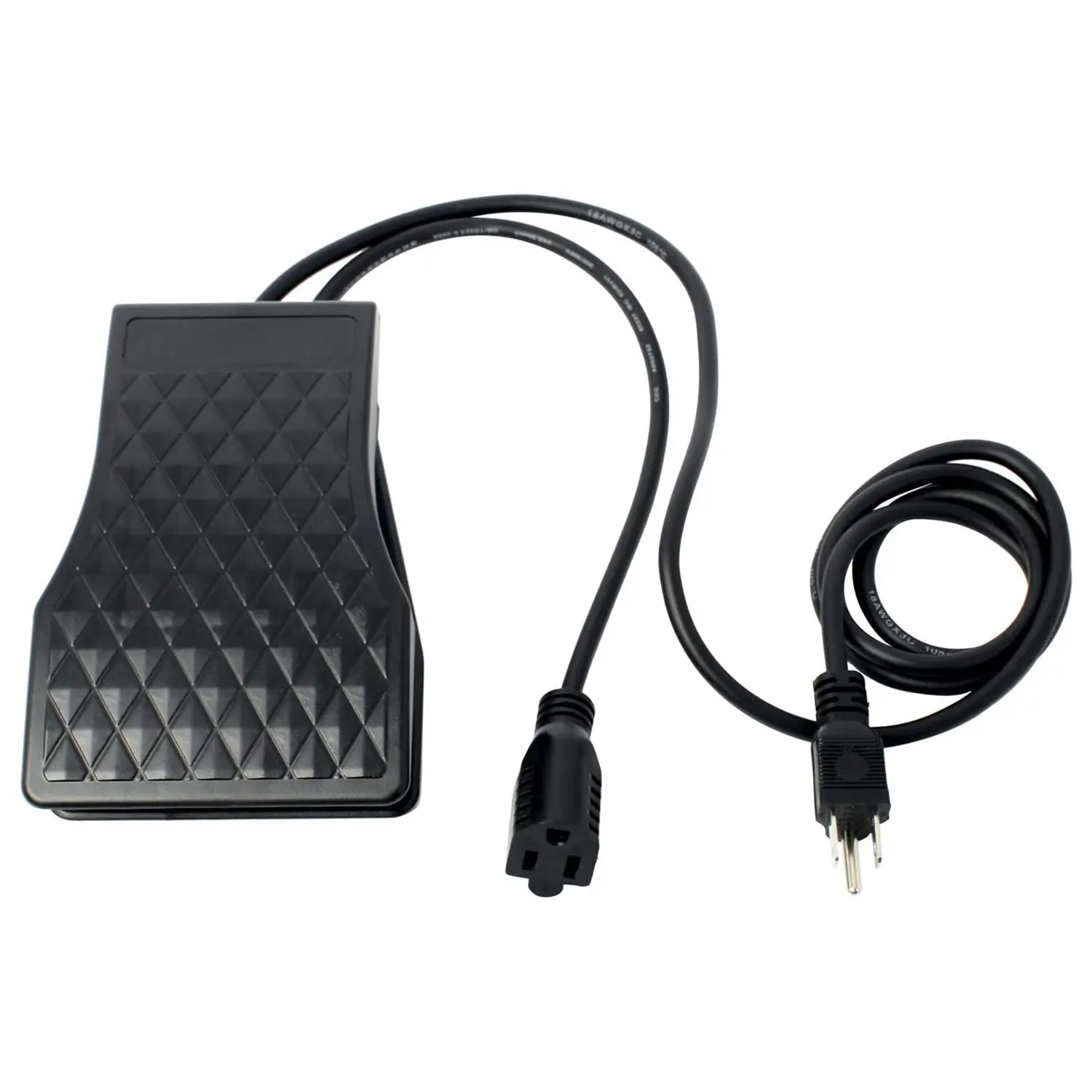 Plastic Ergonomic Flex Shaft Motor Foot Control Pedal Replacement - AC110V Variable Speed Foot Switch, Textured Pedal Top, Anti-Skid Rubber Surface, US Plug for Rotary Tool Hanging Grinder (Sports & Outdoor Pedometers Accessory)