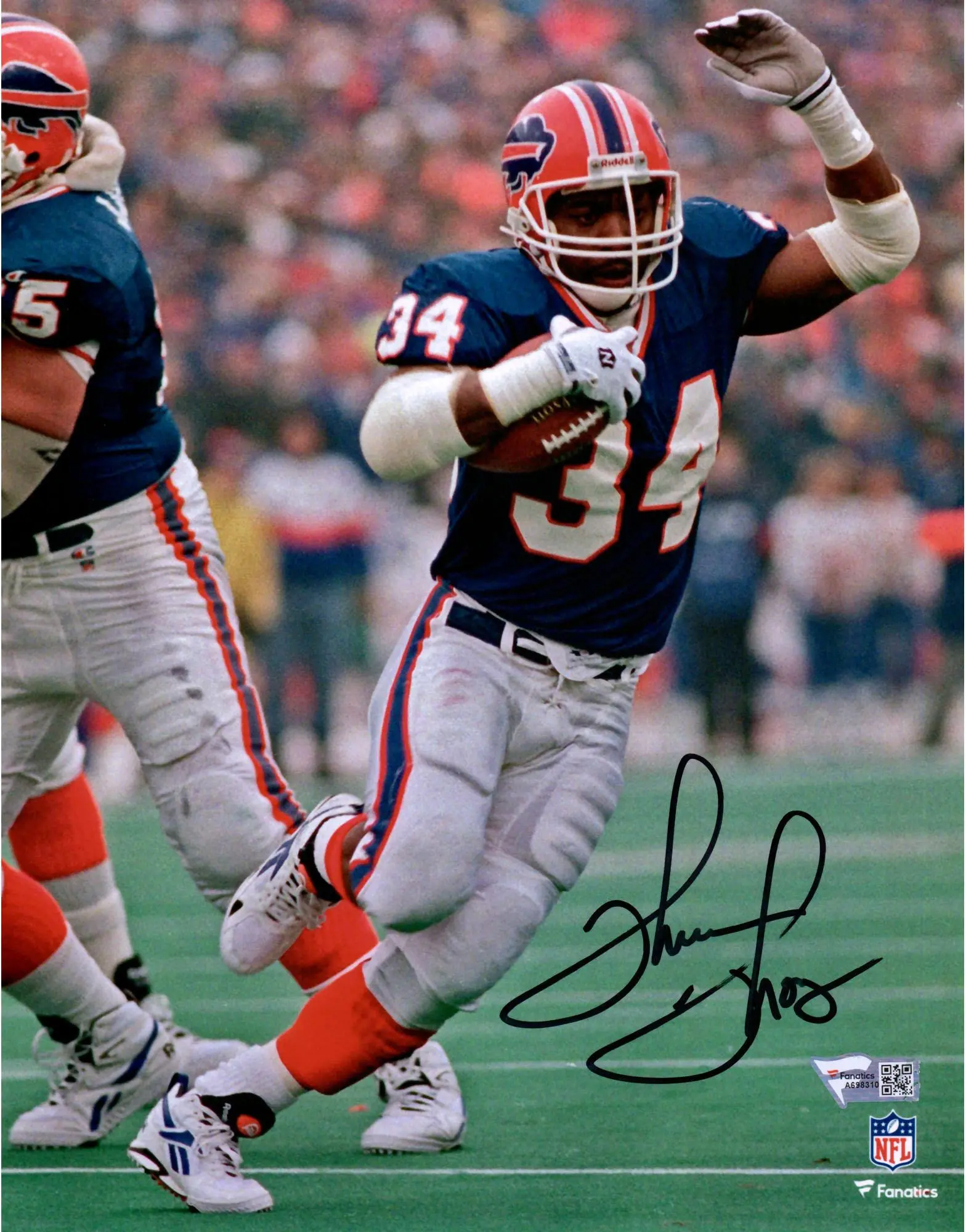 Thurman Thomas Buffalo Bills Autographed 8" x 10" Vertical Photograph - Fanatics Authentic Certified