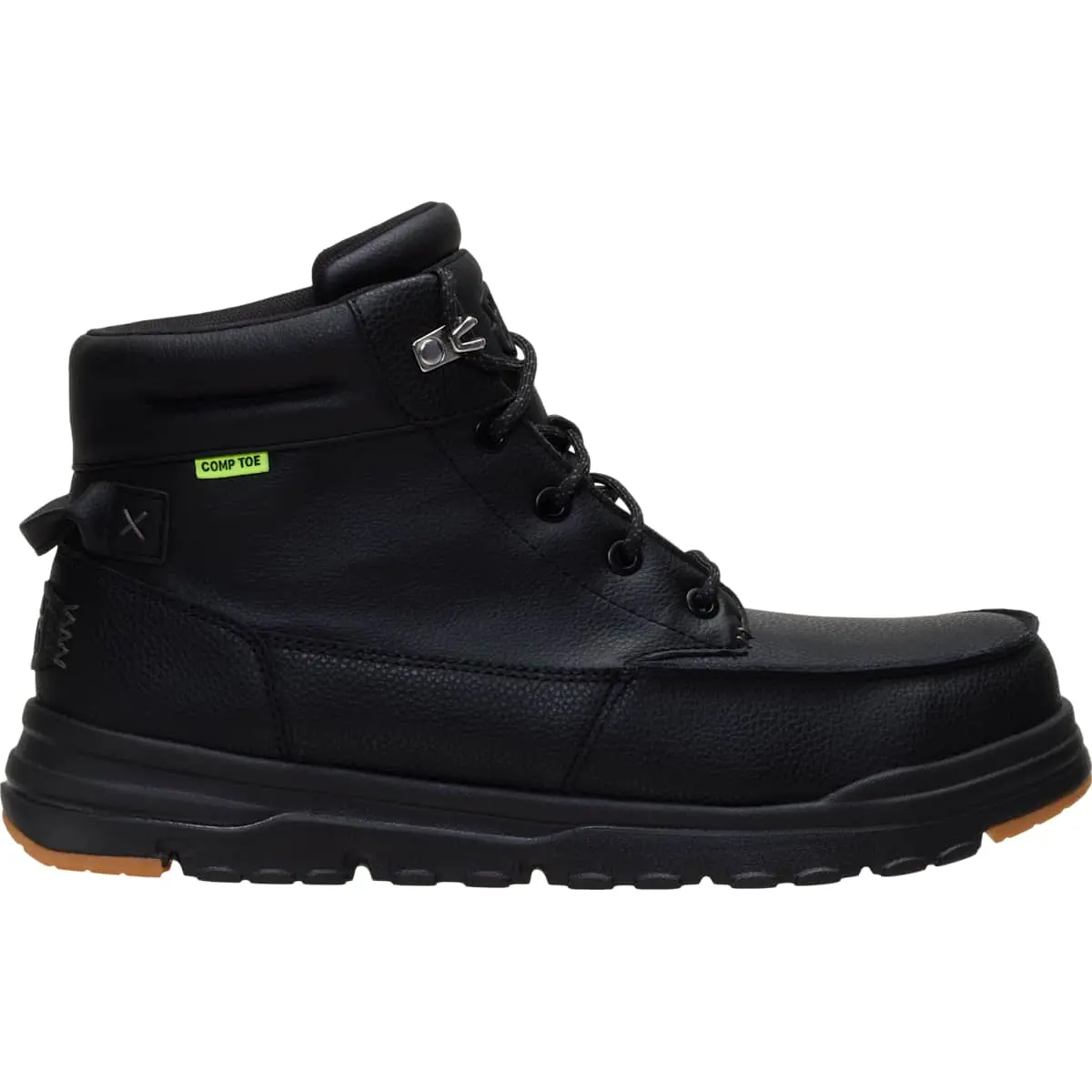 HEYDUDE Bradley Work CT Leather - Men's Comfortable Slip-on Boots for Work