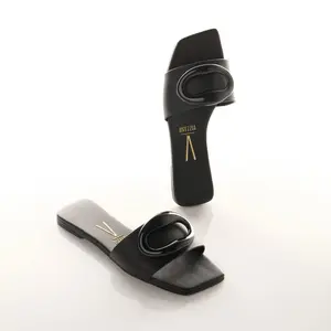 Vizzano Women's Flat Sandal for Casual Wear Comfortable Stylish Oval Detail Walking Shoes - Girl