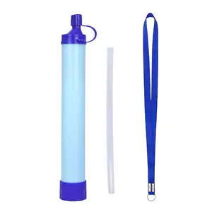 1 Pack Portable Water Filter,Water Straws to Purify Water,Survival Kit,Emergency Water Purifier Filter,Personal Water Filter Straw Outdoor Portable Filtration(8.27x1.18inch)