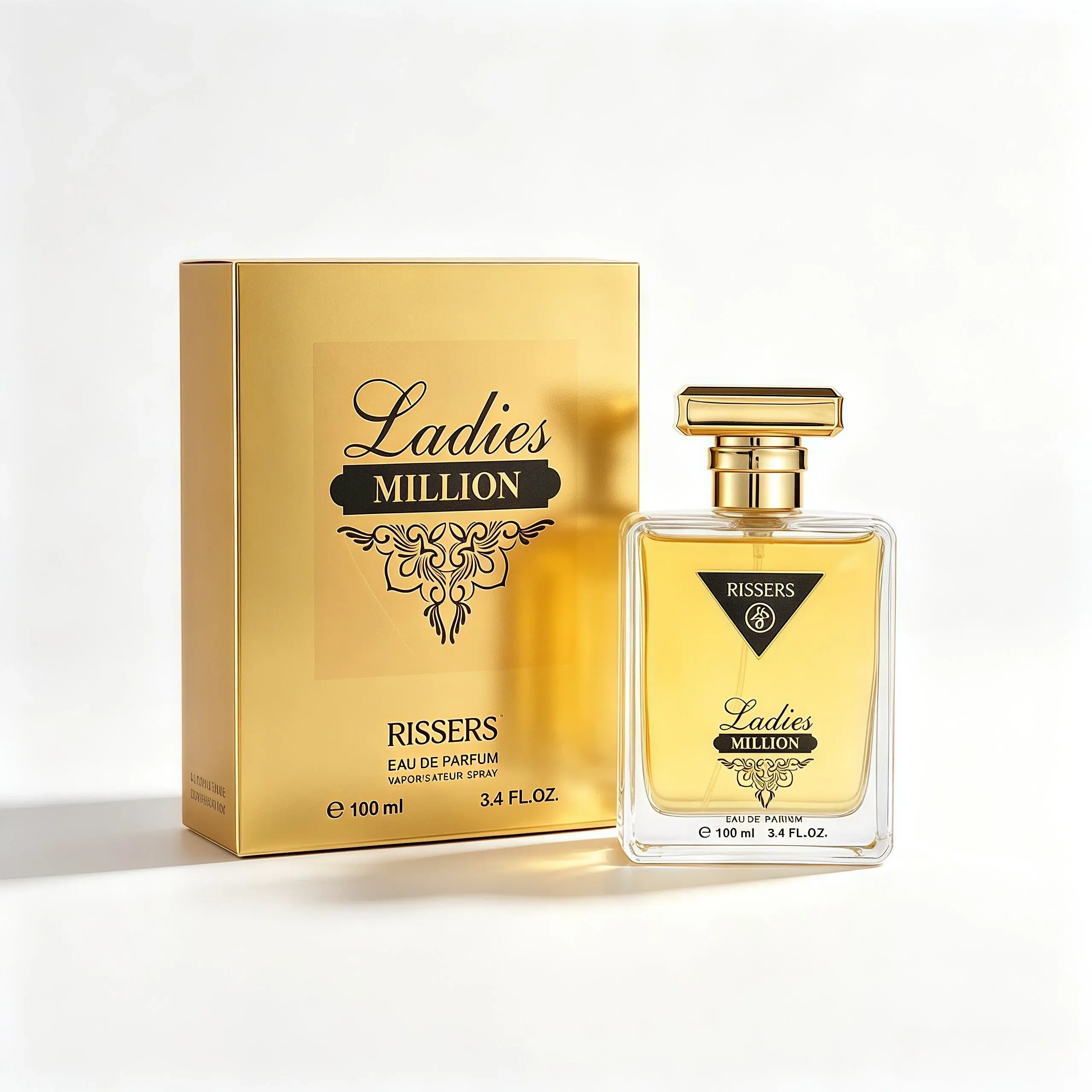 Women's Luxury Gold Perfume (100ml) - Premium Gift Box Fragrance, Elegant Scent Ideal for Party, Wedding Gifts for Ladies