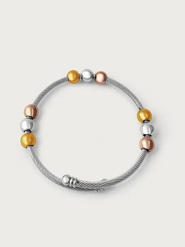 Beaded Muse Charm Bangle