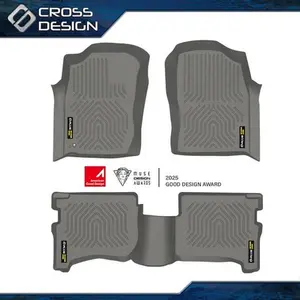 CROSSDESIGN 3D Molded All Weather TPE Floor Mats Liners Fit For 1996-2002 Toyota 4Runner  Upgraded Version