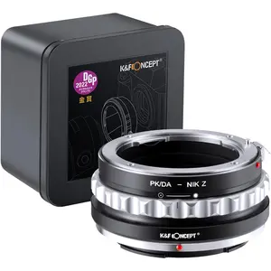 K&F Concept Lens Mount Adapter PK/DA-NIK Z Manual Focus Compatible with Pentax K Mount (PK/DA) DSLR Lens to Nikon Z Mount Camera Body