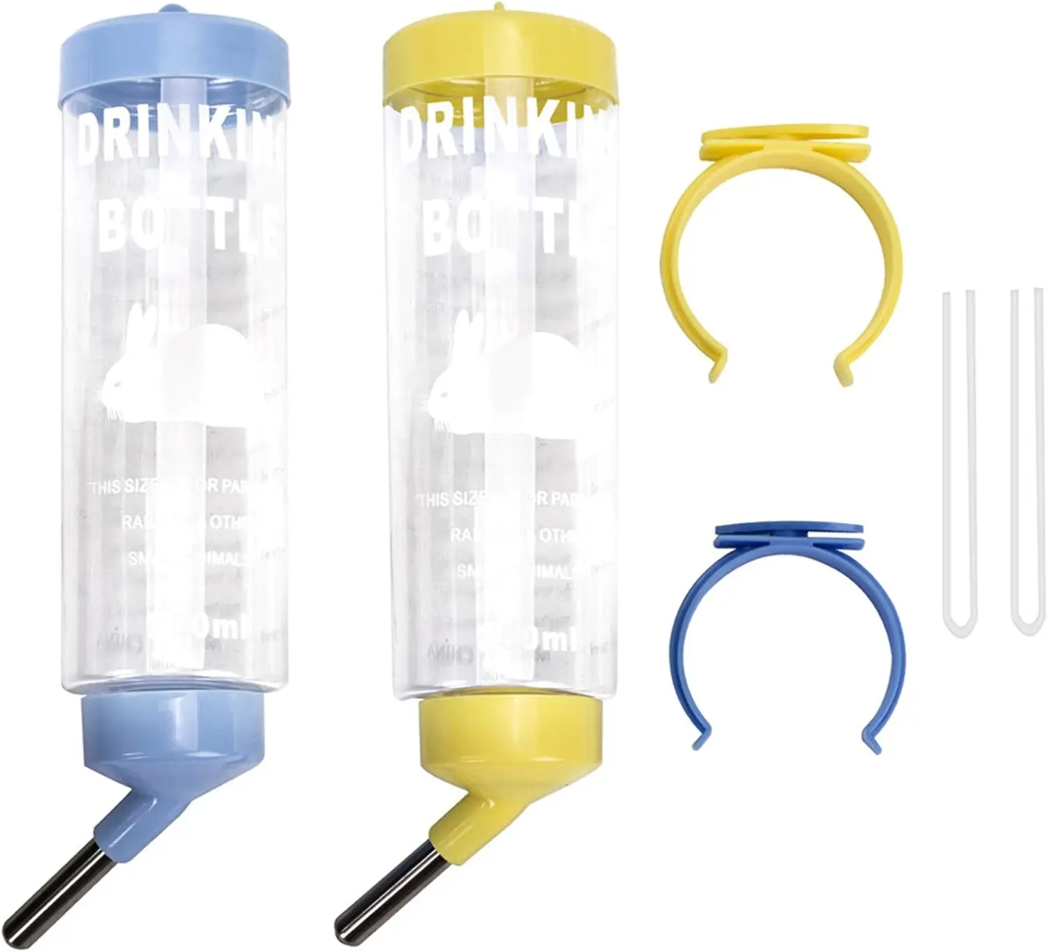 PCS .oz No Drip Small Animal Water Bottle, Cage Water Bottles for Small Pet/Bunny/Ferret/Hamster/Guinea Pig/Rabbit