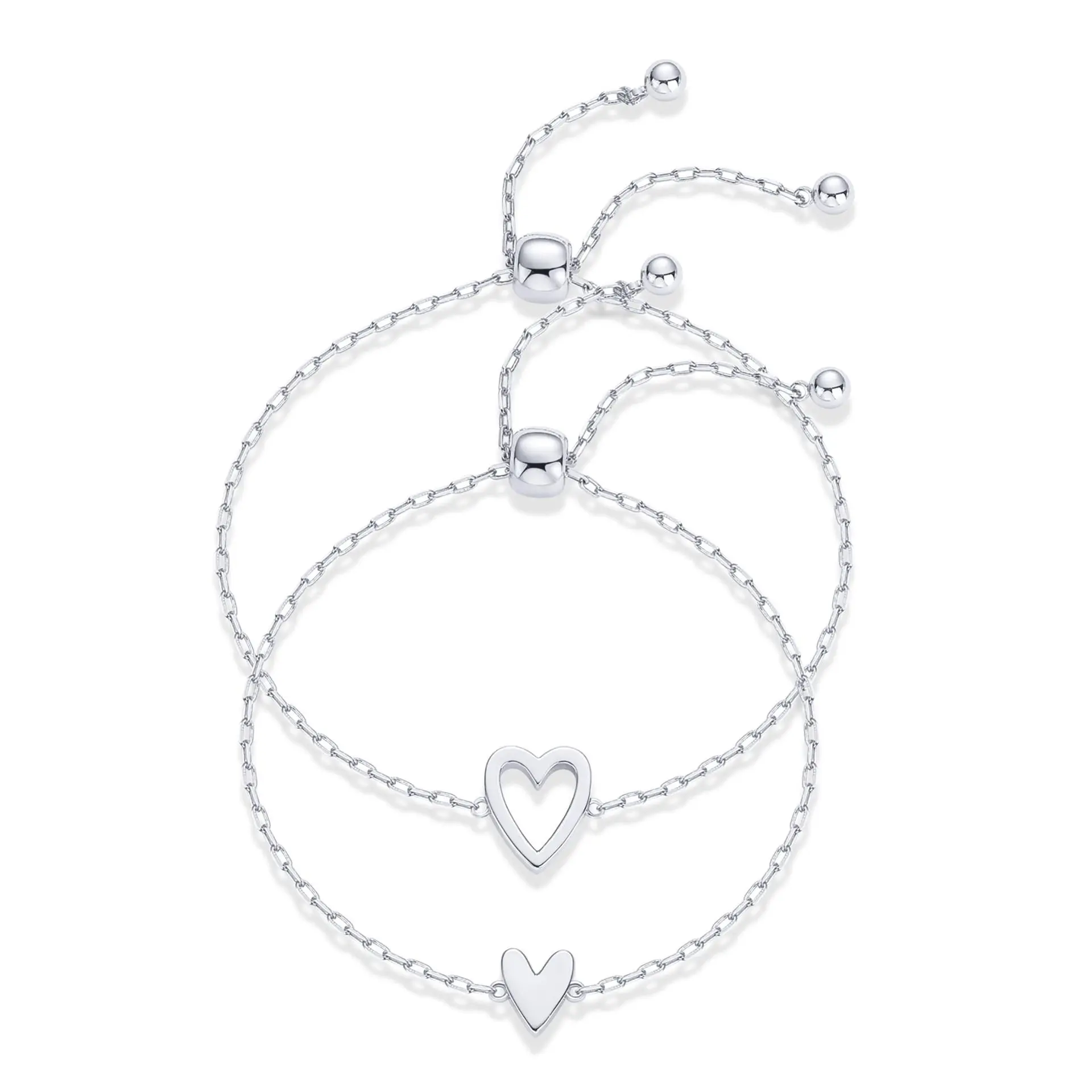 【Summer Sale Deals】Friendship Heart Letter Bracelets Adjustable Matching Bracelets 14K Gold-plated Chain Daily Costume Jewelry Accessories Perfect Birthday Anniversary Gift for Women for Mom