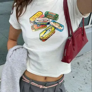 Sardine Tins Baby Tee | Anchovy Tins Baby Tee, Sardine Shirt, Cute Tee, Fish Tin Shirt, Trending Shirt, Fisherman aesthetic, sardines shirt