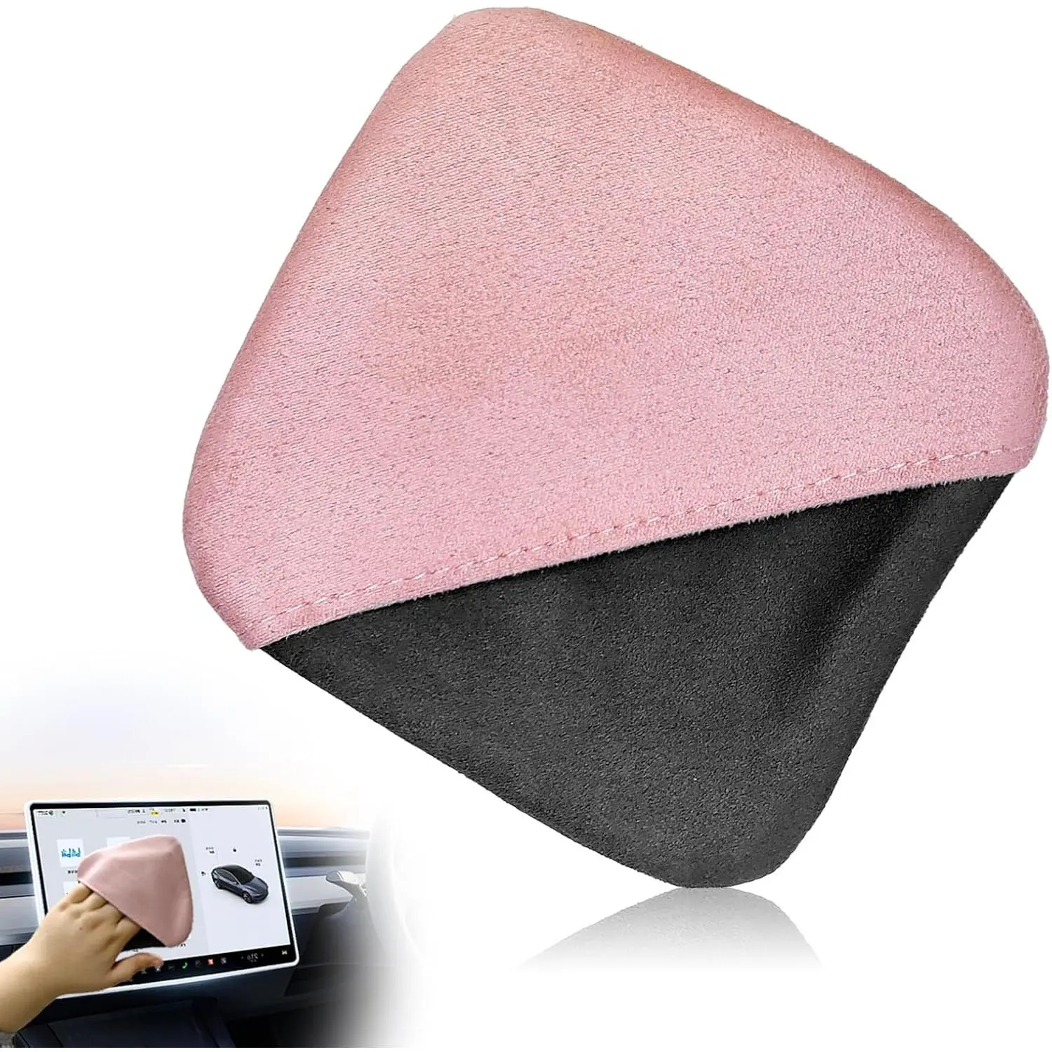 Car Screen Cleaner, Car Accessories Car Screen Wipes, Microfiber Auto Screen Cleaning Pad, Touch Screen Cleaner for Car, Fit for Car Dashboard LCD Display Interior Car Accessories