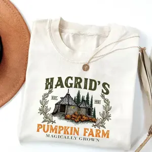 Hagrid Pumpkin Shirt, Fall Wizard Tee, Halloween Pumpkin Patch, Cute Autumn T-Shirt, Magical Farm Shirt, Cozy Wizard Fall