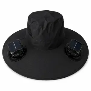 Summer Solar-Powered Cooling Sun Hat – Lightweight Bucket Hat with Rechargeable & Solar Fan, Sun Protection, Water-Resistant, Ideal for Outdoor Sports, Field Trips & Summer Study Travel, Unisex