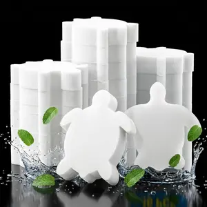 Hot Tub Sponge - Pool Sponge Oil Absorber 16 Pack Pool Oil Absorbing Sponge Floating Turtle Scum Sponge Filter Cleaner for Above Ground Pool Inflatable Hot Tub, Swimming Pool & Spa Accessories