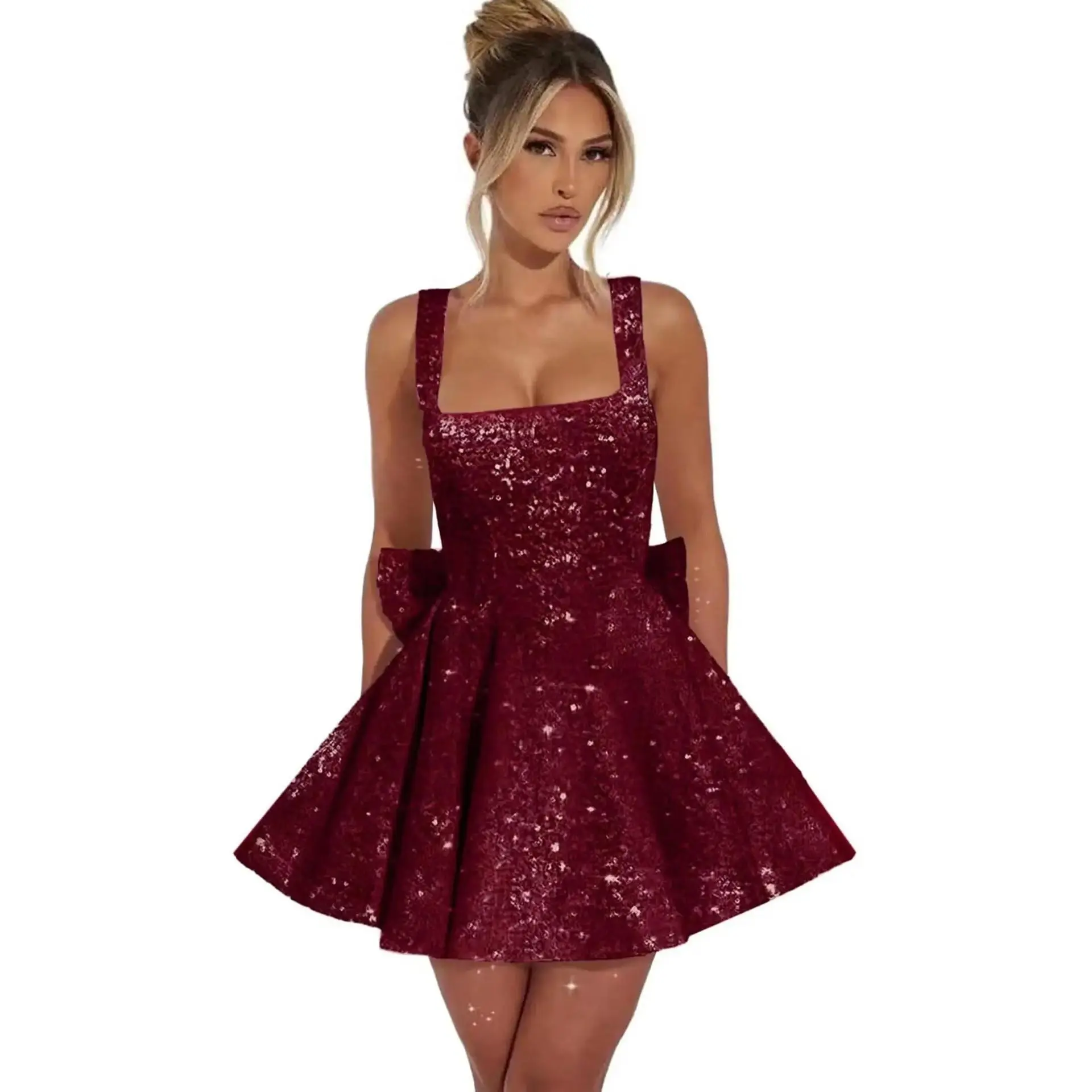 Wine red.