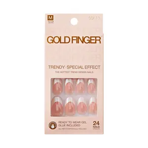 Gold Finger Special Effect Nails - Cream Glazed