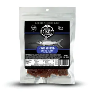 SWORDFISH JERKY - 100% Swordfish Meat – Exotic Wild Game Snack – Unique Valentines Day Gifts for Men, Boyfriend, Husband – Cool Guy Gift Idea.