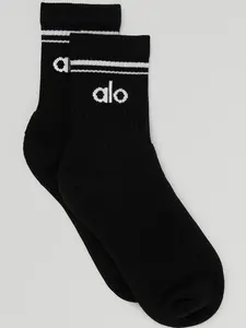 Black Half-Crew Alo Socks
