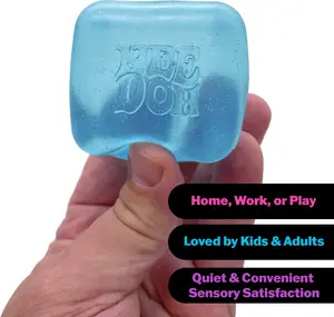 Schylling NeeDoh Nice Cube Sensory Squeeze with Super Solid Squish for Stress Relief 2.25" Cube Stress