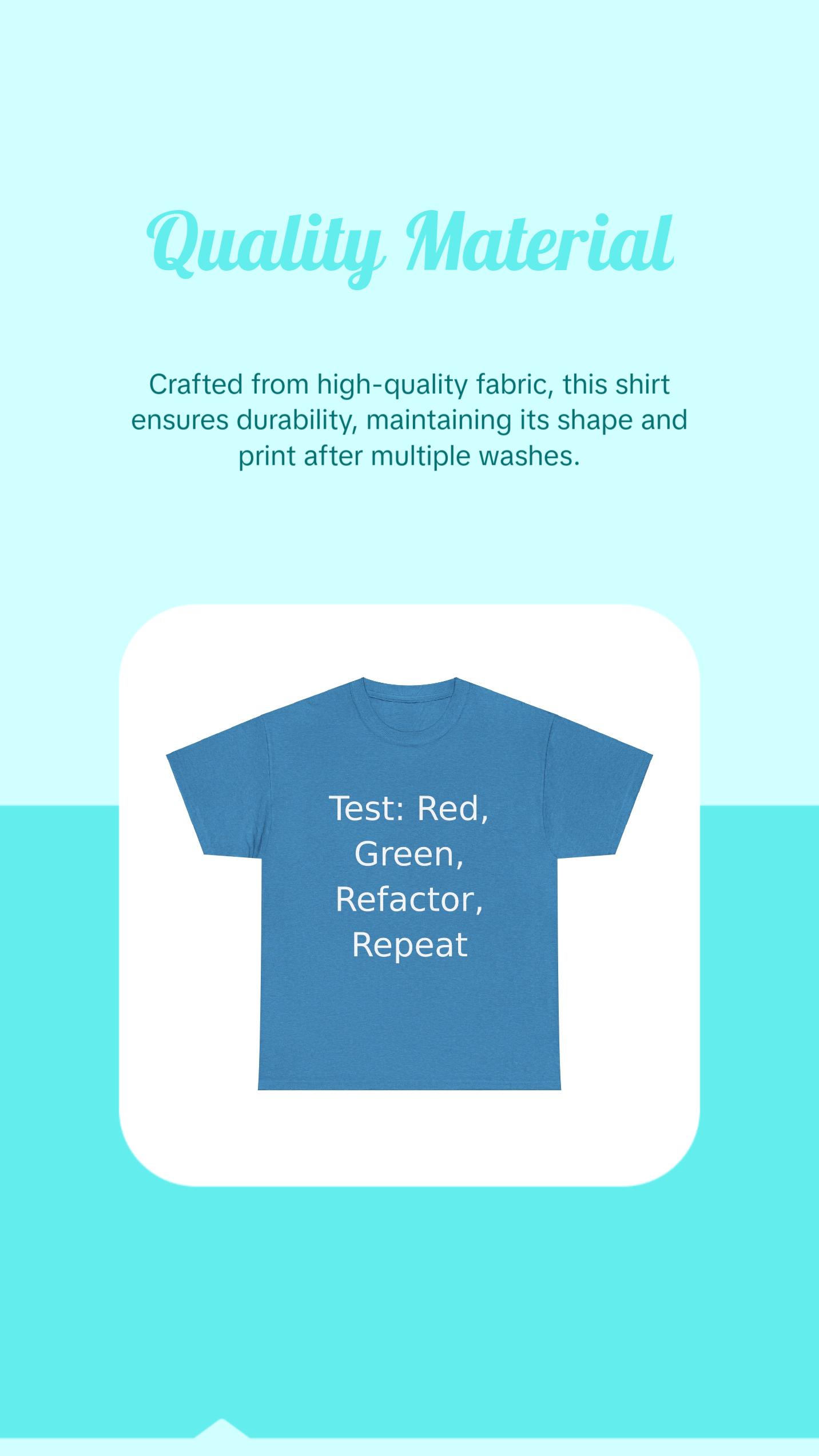 Test-Driven Development T-shirt