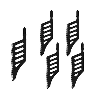 5-Pack T-Handle Jig Saw Blades High Quality Steel for Precision Cutting and Durable Performance