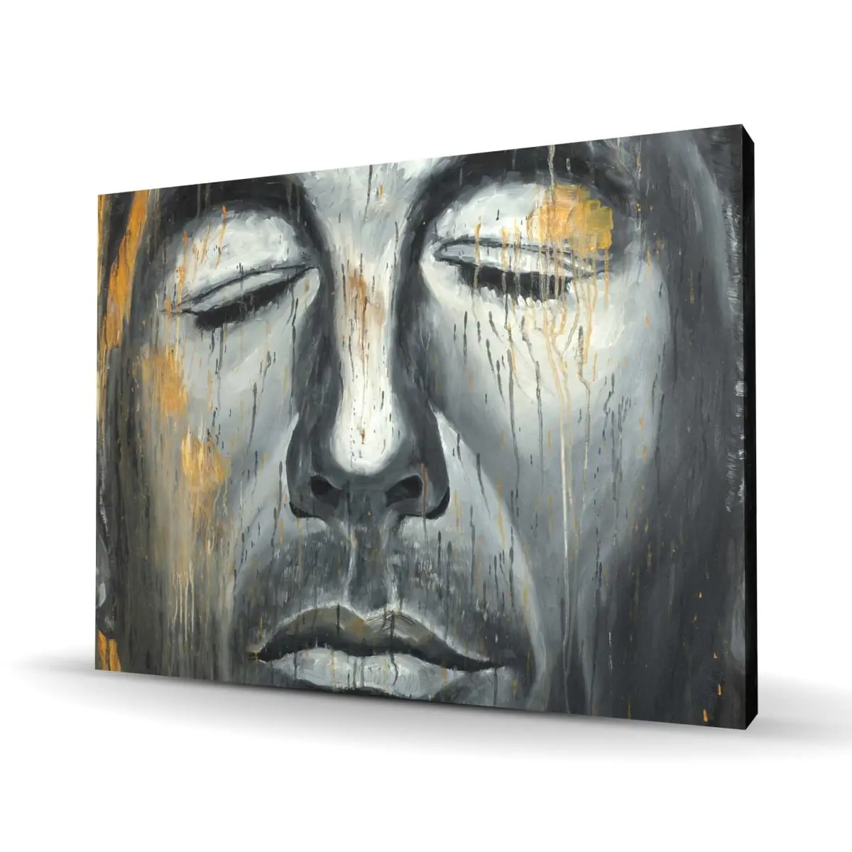 212 MAIN Artistic Figurative Man Portrait Painting - 36x48 in Bold Graphic Wall Art, Modern Abstract Art, Contemporary Print, Home Decor for Living Room Aesthetic