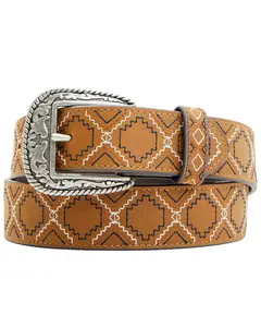 Rank 45 Men's 45&Reg; Emmett Southwestern Stitched Leather Belt - Rmasu24bt1-Bn