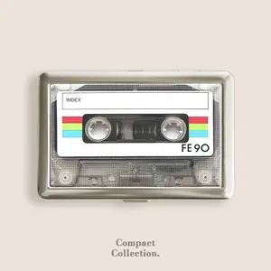 Classic Retro Cassette Cigarrette Case Zigarettenetui Wallet Vintage Metal 100s Blunt Holder