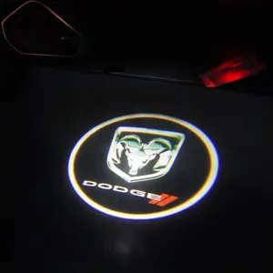 Auto Accessories 2pcs Car Door LED HD Welcome Courtesy Shadow Projector Lamp Logo LightFor Dodge Journey Ram Caravan Charger Grand Caravan