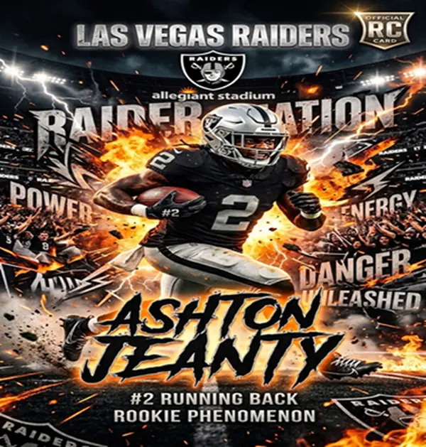 Custom NFL Ashton Jeanty Trading card