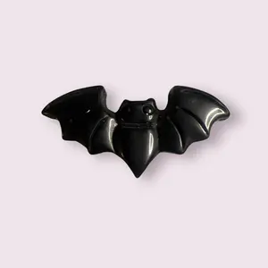 Obsidian Bat Crystal Decorative