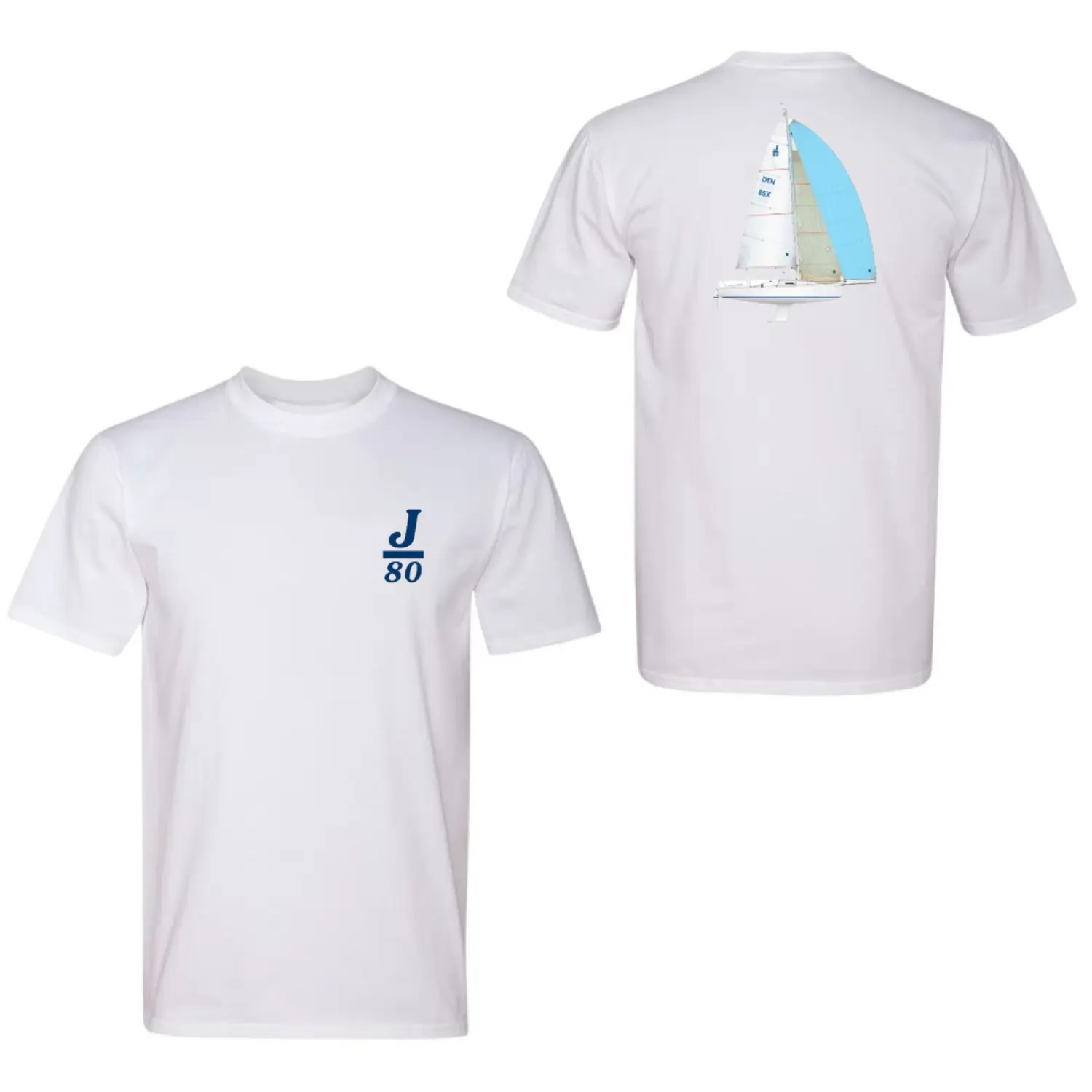 Unisex Sailboat Graphic Cotton T-Shirt - OEKO-TEX Certified, Round Neck, Loose-Fitting, Short-Sleeve, Outdoor Sports Streetwear Top for Boat Lovers, Easy-to-Remove Label, Classic, Family Sizing, Machine Washable